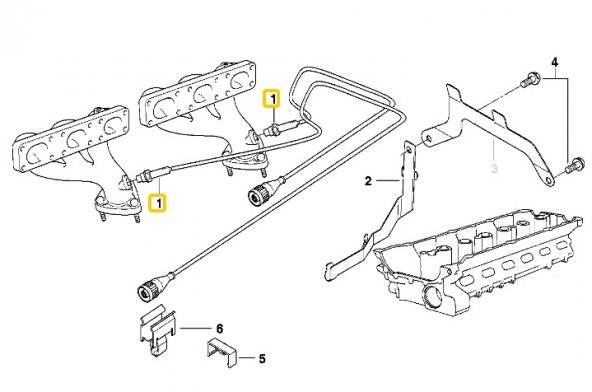 BMW E36 E38 VE E39 M52 MOTOR HELLA OKSİJEN SENSÖRÜ 11781427884 - Resim 6
