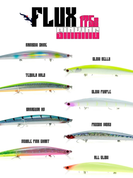 Fujin Flux 175 mm 29 gr Sinking Maket Balık