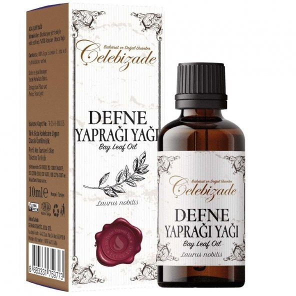 Çelebizade Defne Yaprağı Uçucu Yağı 10 ml