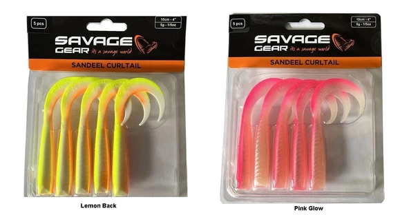 Savage Gear LB Sandeel Curltail 10 cm 5 gr Silikon Yem - 1