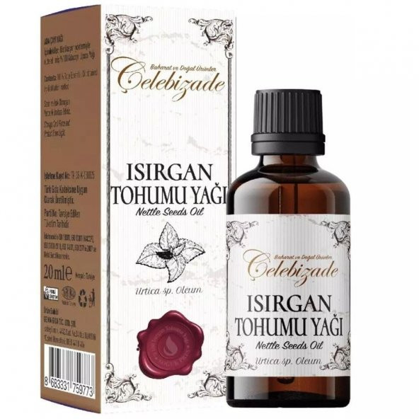 Çelebizade Isırgan Tohumu Yağı 20 ml