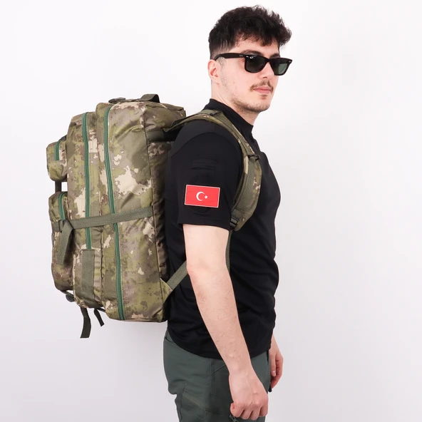 65 lt Jandarma Kamuflaj Outdoor Sırt Çantası - 3