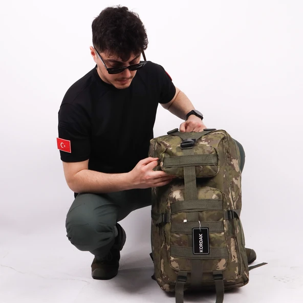 65 lt Jandarma Kamuflaj Outdoor Sırt Çantası - 6