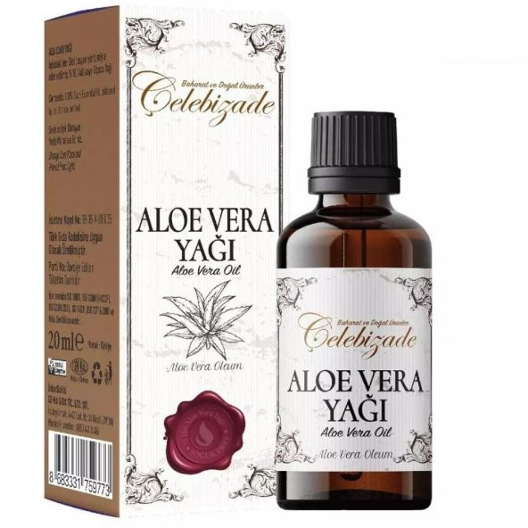 Çelebizade Aloe Vera Yağı 20 ml