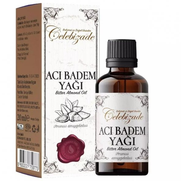 Çelebizade Acı Badem Yağı 20 ml