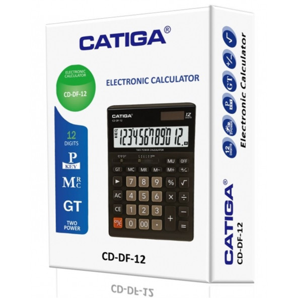 Catiga CD-DF-12 12 Hane Masaüstü Hesap Makinesi - 3