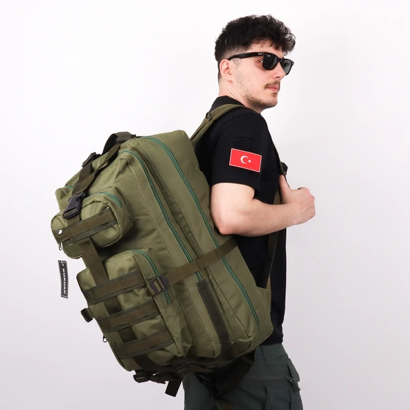 65 lt Haki Outdoor Sırt Çantası ürün görseli 1