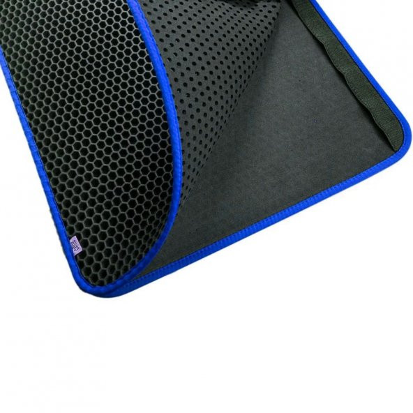 Cattie Altıgen Kum Toplayıcı Fonksiyonel Kedi Paspası Mavi 35*70 cm