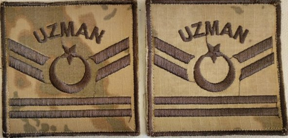 Jandarma Komando 2 Kademe Kamufilaj Nakış Rütbe Uzman Çavuş Akıncı Askeri Malzeme