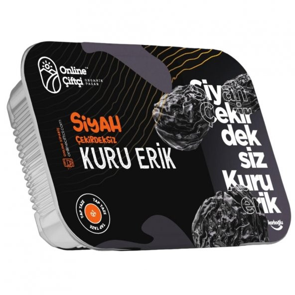 OnlineÇiftçi Siyah Çekirdeksiz Kuru Erik 250Gr