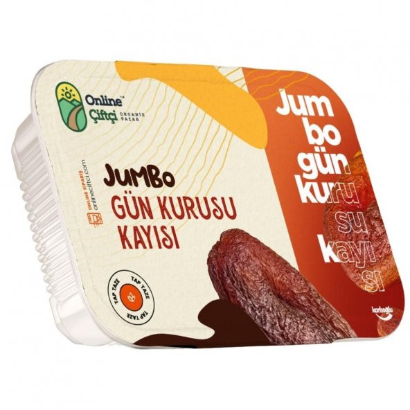 OnlineÇiftçi Jumbo Günkurusu Kayısı 400Gr