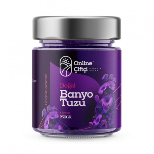 OnlineÇiftçi Banyo Tuzu Lavanta Aromalı 250Gr