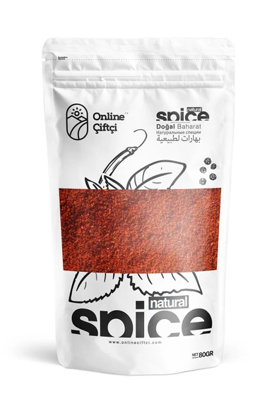 Online Çiftçi Tatlı Kırmızı İpek Pul Biber 80Gr ürün görseli 1