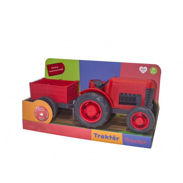 Oyuncak Traktör İlk Traktörüm Römorklu 33 Cm - 2