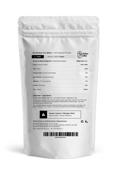 Online Çiftçi Acı Kırmızı Toz Biber 80Gr - Resim 2