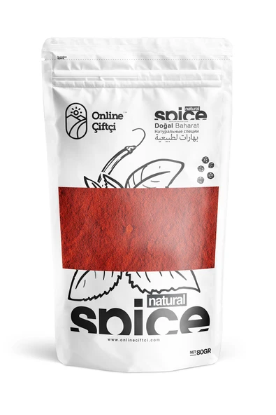 Online Çiftçi Acı Kırmızı Toz Biber 80Gr ürün görseli 1