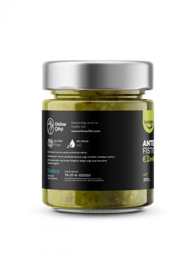 Karlıoğlu Antep Fıstığı Ezmesi Premium 200GR - 2