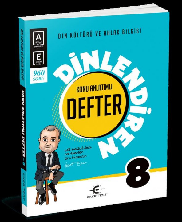 8. Sınıf Din Kültürü ve Ahlak Bilgisi Dinlendiren Defter Eker Test