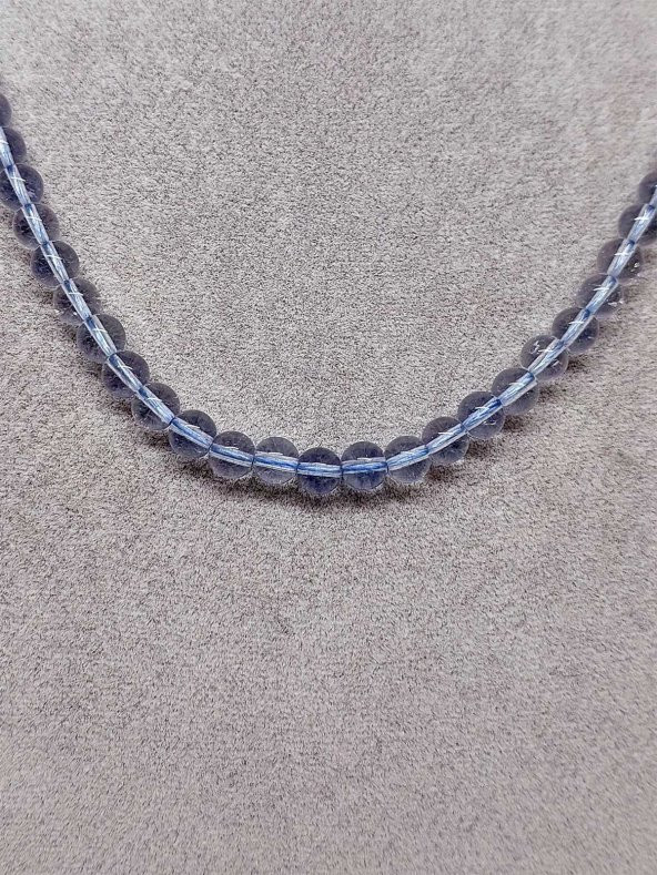 Topaz Taşı Kolye 6mm (Sabit Klipsli) - 2