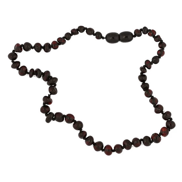 Bebek Damla Kehribar Diş Kolye  SL3646 - Resim 7