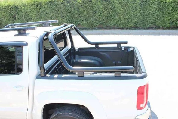 OMSA Mitsubishi L200 Kobra Roll Bar Çap:76 Siyah 2007-2015 Arası - 2