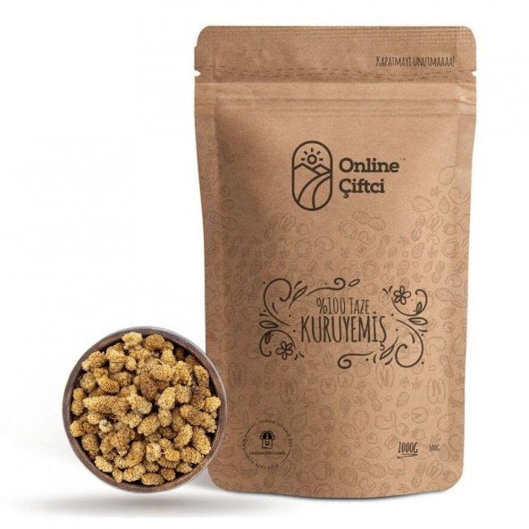 OnlineÇiftçi Doğal Dut Kurusu 1Kg