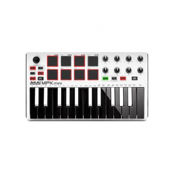 Akai Mpkmini 2 Müzik Prodüksiyonu Klavye Kontrol Cihazı Beyaz - 2