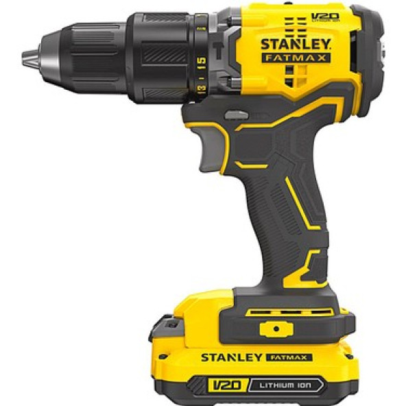 Stanley SBD715C2K 18V 1.5AH V20 Lityum Çift Akülü Kömürsüz Darbeli Matkap