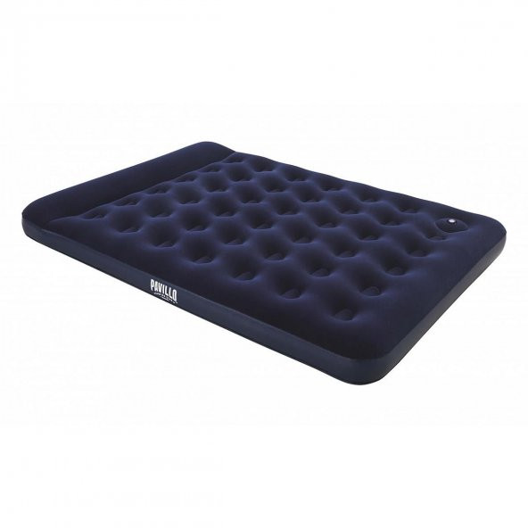 Bestway Pavillo Queen Flocked Air Bed Çift Kişilik Şişme Kamp Yatak Lacivert