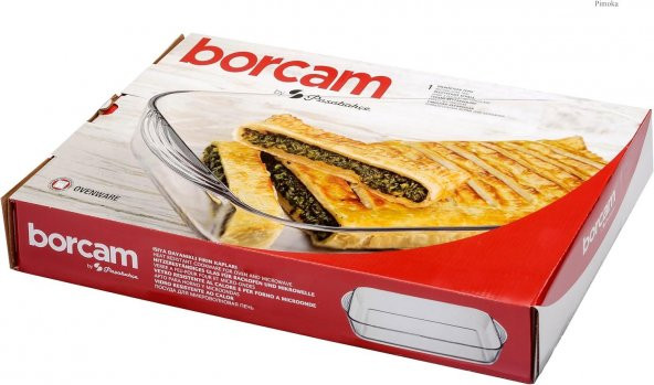 Paşabahçe Borcam Dikdörtgen Kulplu Tepsi 3850 ml - 2