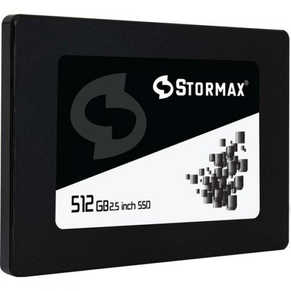 Stormax 512GB SSD 2,5" Sataııı 550-530MB/S Black SER-SMX-SSD30BLCK/512G - 1