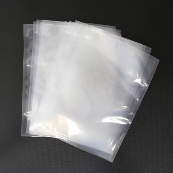 20X25 CM 5 KG 90 Micron Sadece Endüstriye Tip Düz Gıda Vakum Poşeti 20X25 CM - 2