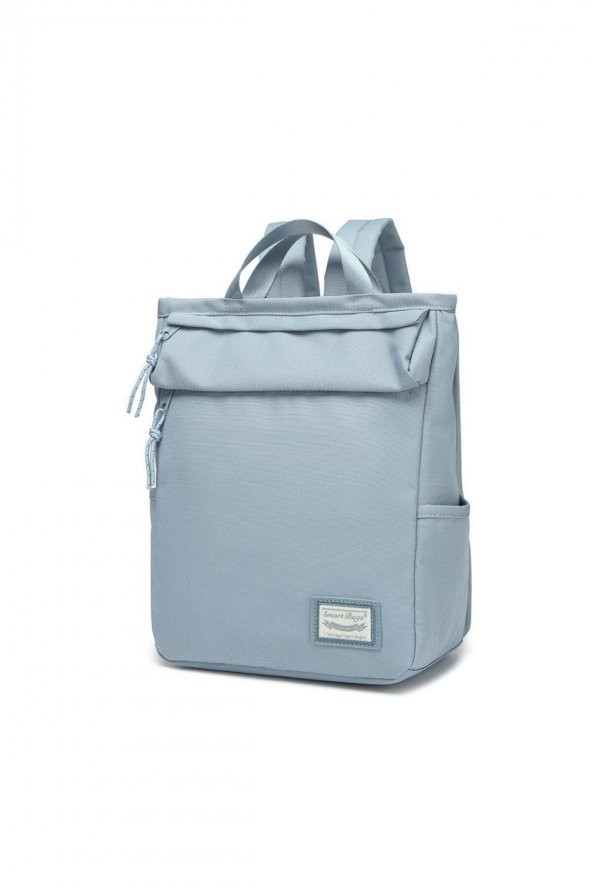Bagacar Smart Bag 3195 Okul ve Günlük Laptop Bölmeli Sırt Çantası Buz Mavi - 4