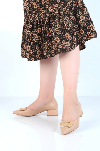 Moda Ayakkabı 12-023 Kadın Topuklu Ayakkabı - 12