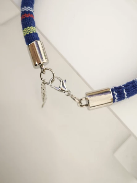 Kedi Köpek Boyun Tasması Bohem Kedi Kolyesi Renkli Jelibon Ayıcık - Mavi - 3