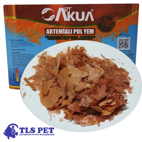 ArtAkua Artemialı Pul Balık Yemi 100 Gr (Kovadan Bölme)