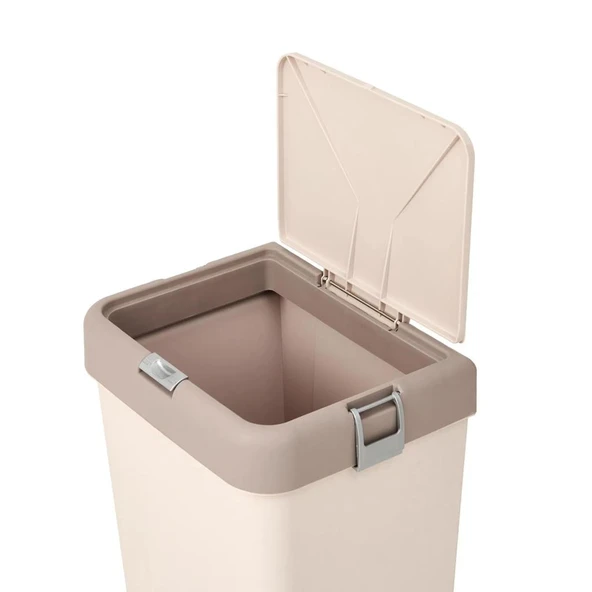 Motek Kirli Çamaşır Sepeti Pratik Kapaklı 40 Litre MT08 - 5