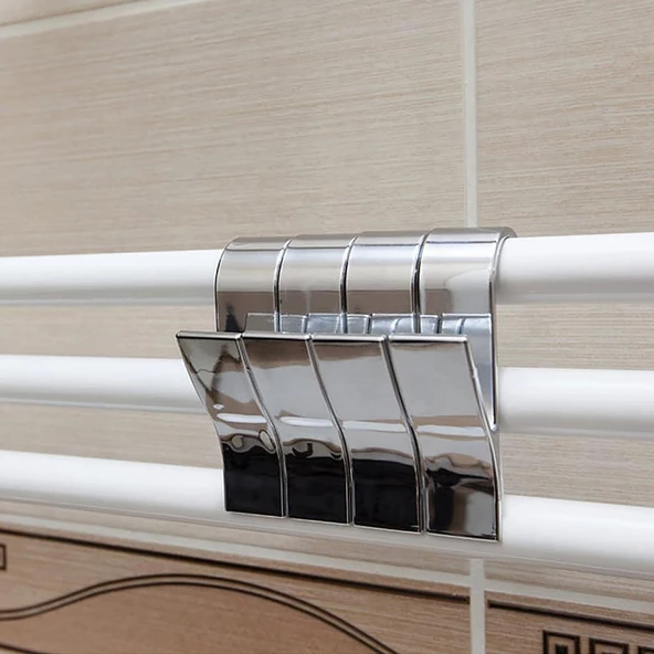 Primanova Havlupan Askılığı Havlu Bornoz Çamaşır Askılığı 4,Lü - 7