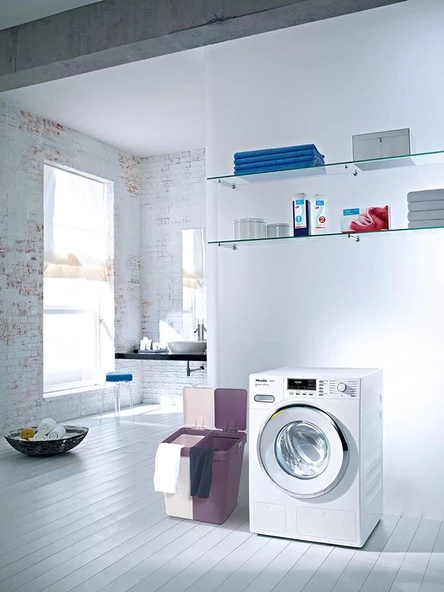 Motek Kirli Çamaşır Sepeti Çift Gözlü Otomatik Kapaklı 80Litre - 8