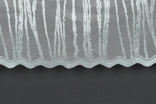 SELVİ GÖBEKLİ MODEL KIRIK BEYAZ RENK TEK KANAT Hazır Dikilmiş Pileli Fon Perde 300*260 Cm - Resim 6