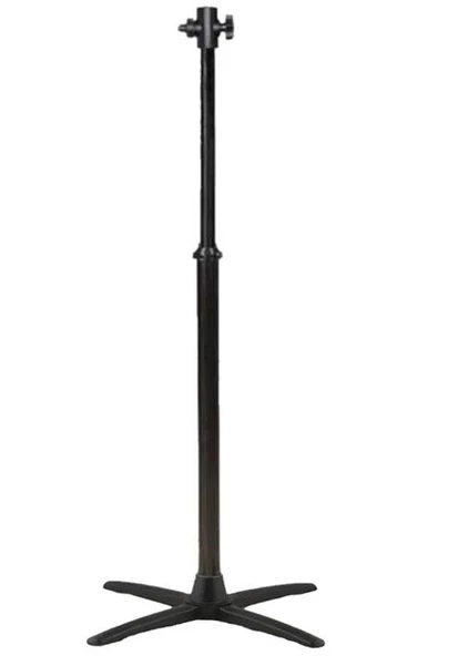 Soba Ayağı Çok Amaçlı Lüks Alüminyum Ayak 155 CM Siyah - 2