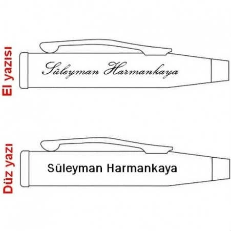 Scrikss 62Kahve Tükenmez Kalem Ücretsiz Baskı - 5