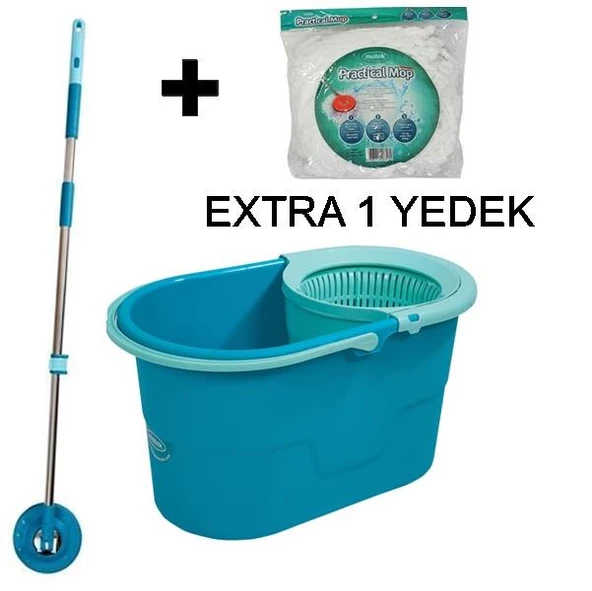 Motek Fix Mop Seti Temizlik Seti+1Adet Extra Yedek Püskül - 3