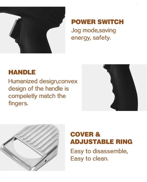 Döner Kesme Makinası Elektirikli+Yedek Tavuk Döner Kesme Bıçağı+Ful yedek parça seti - Resim 6