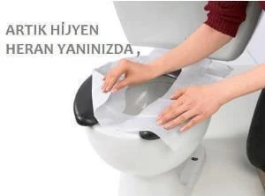 Klozet Kapak Örtüsü 250 Adet + Palex Beyaz Dispenser - 4