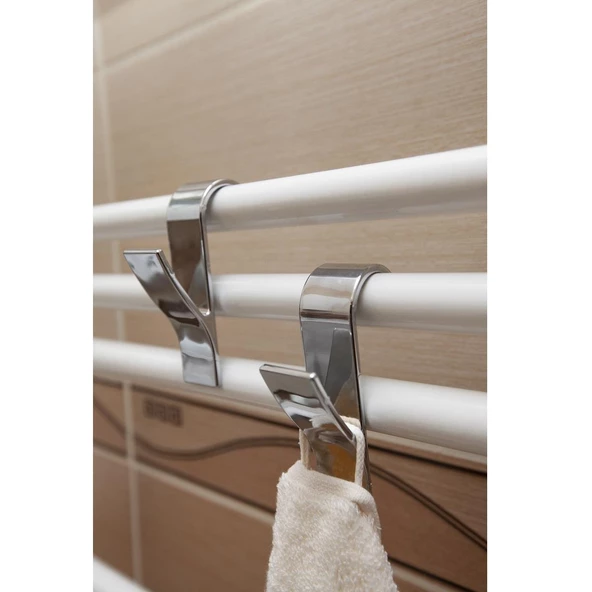 Primanova Havlupan Askılık 4'lü Bornoz Çamaşır Askılığı - 2