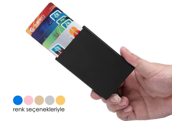 Metal Otomatik Mekanizmalı Kredi Kartlık - 11