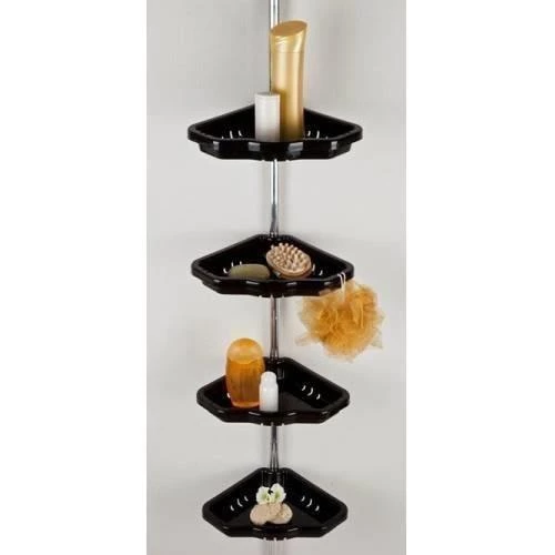 Primanova Dört Gözlü Banyo Köşe Rafı Vidasız Montaj N17 - 3