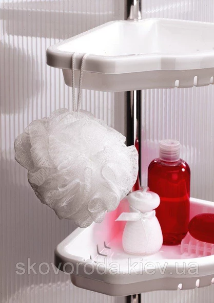 Primanova Dört Gözlü Banyo Köşe Rafı Vidasız Montaj N17 - 6