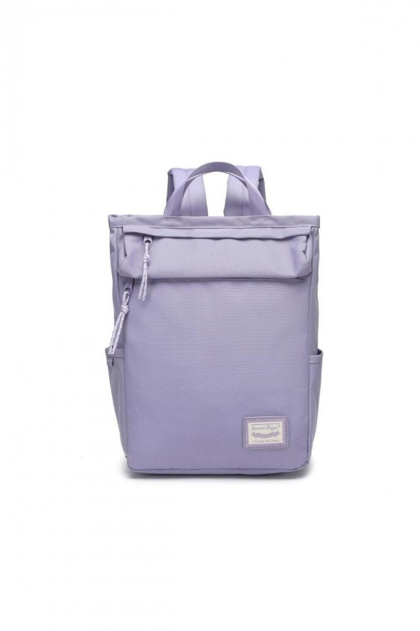 Bagacar Smart Bag 3195 Okul ve Günlük Laptop Bölmeli Sırt Çantası Eflatun - 7